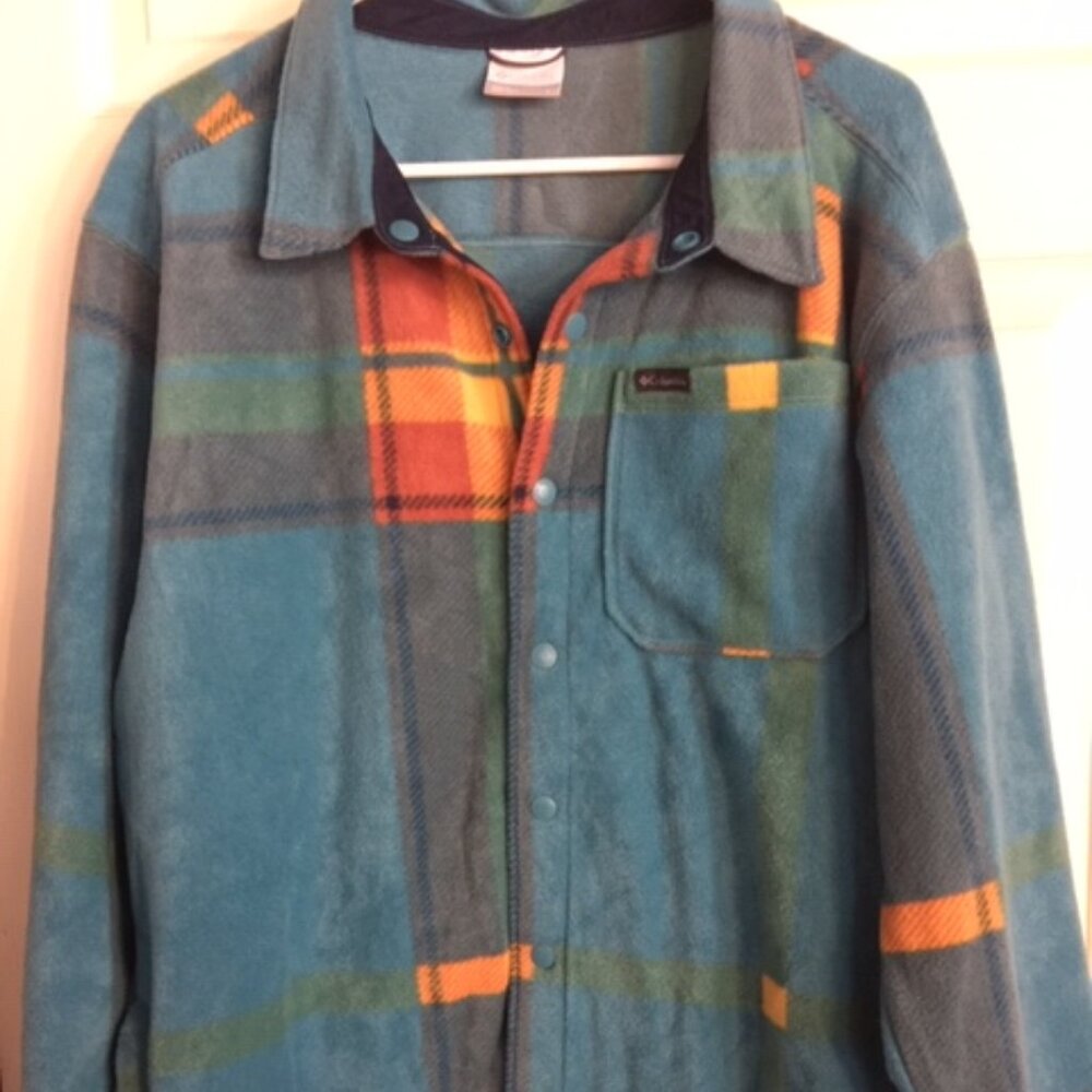 New Columbia Men's Fleece Shirt Jacket Size L